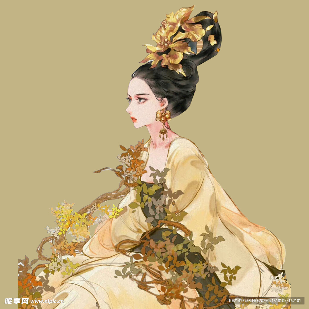 古风华服女子