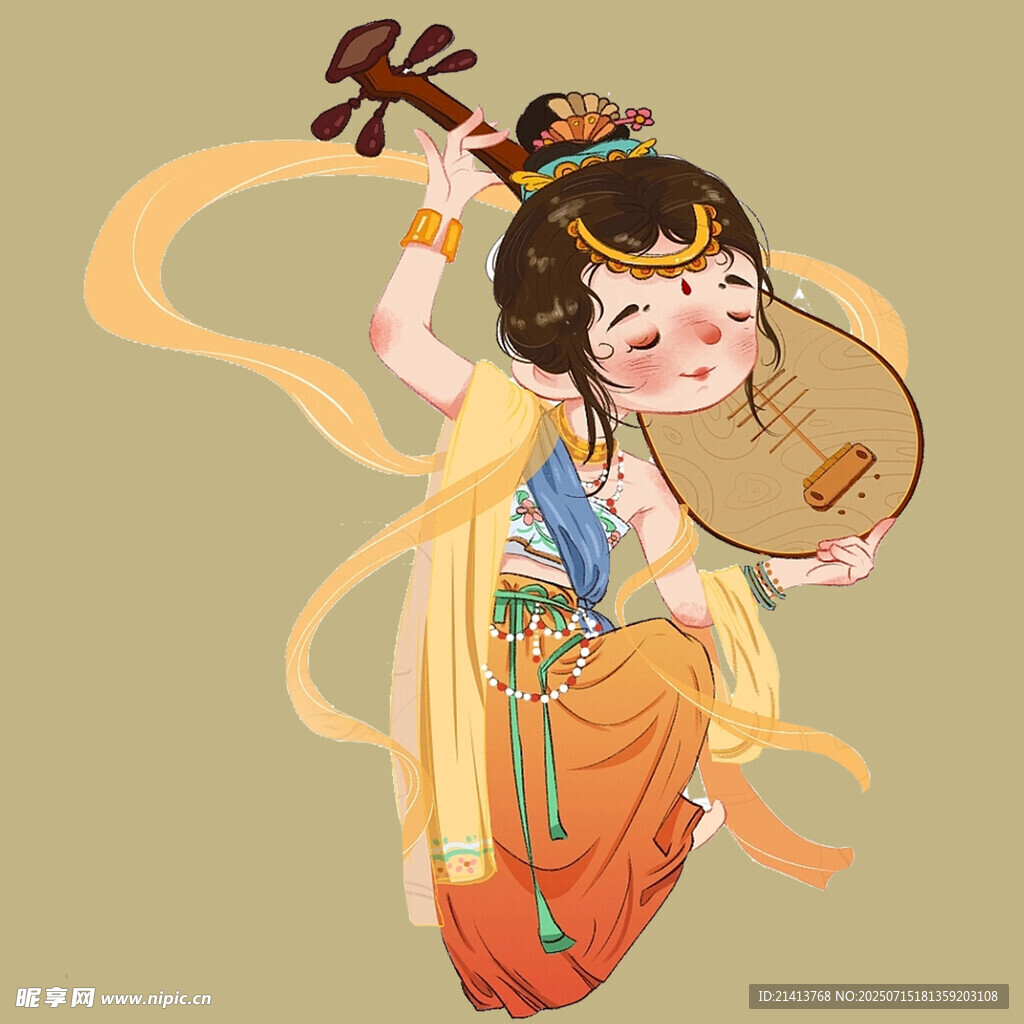 敦煌飞天乐伎