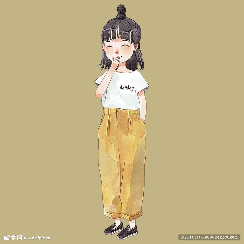 可爱女孩时尚穿搭展示