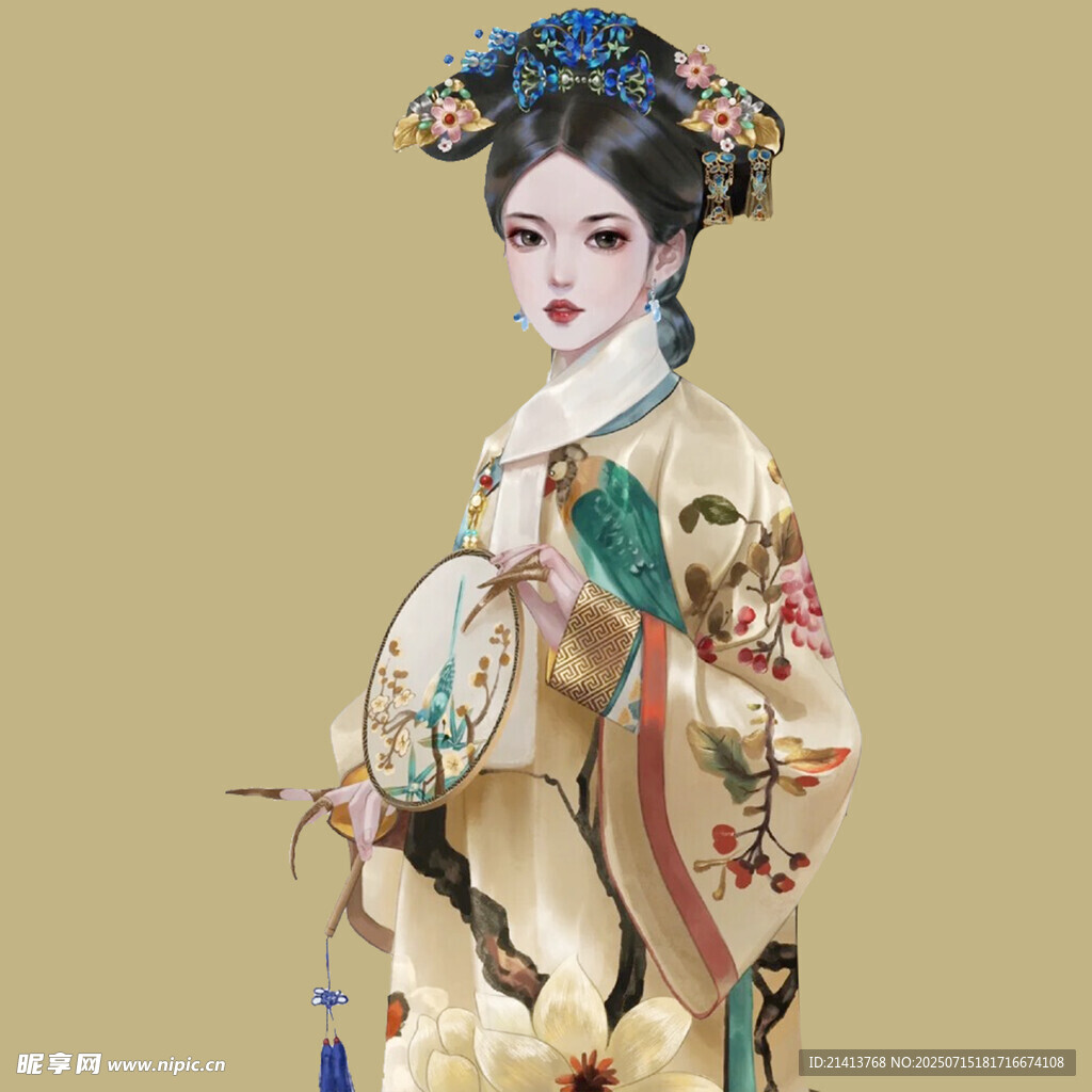 古典华服女子