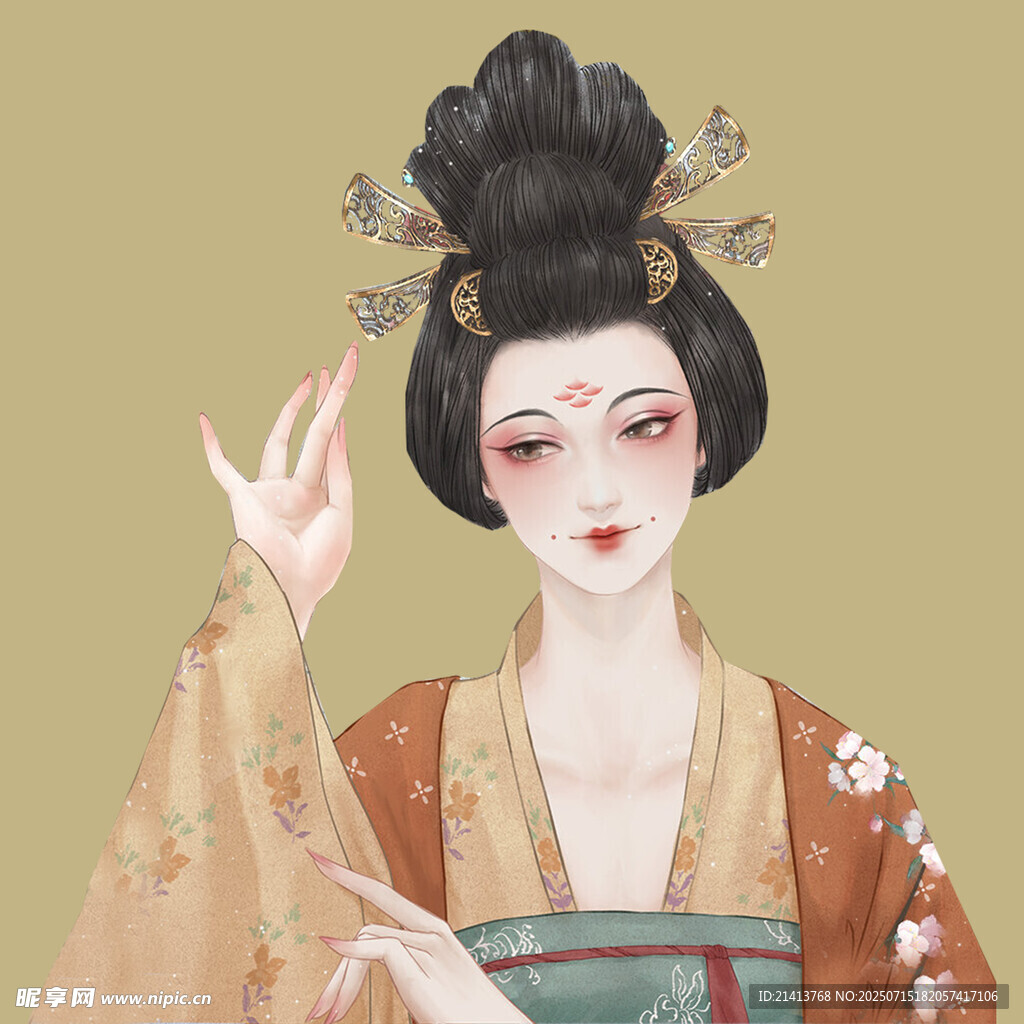 古风唐装女子