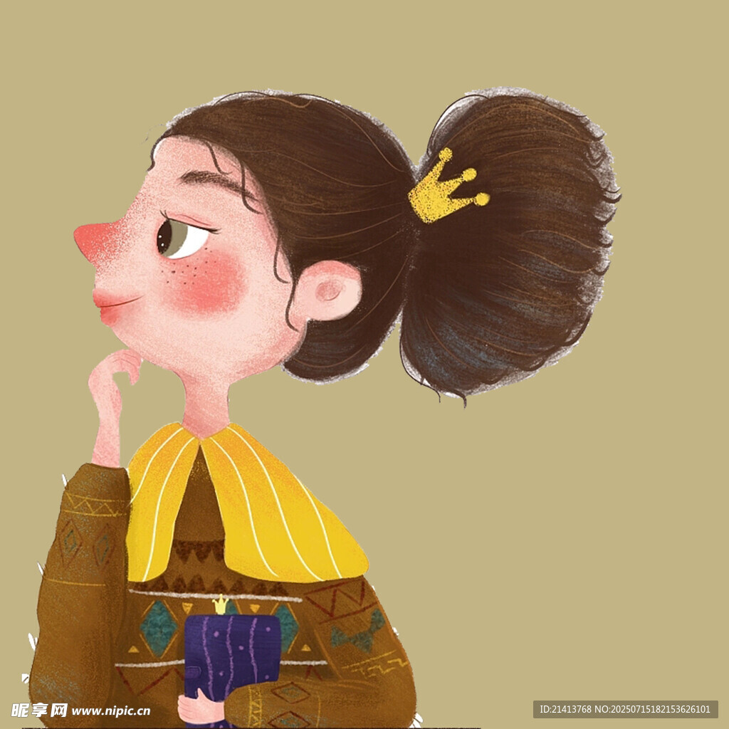 扎马尾的文艺女孩