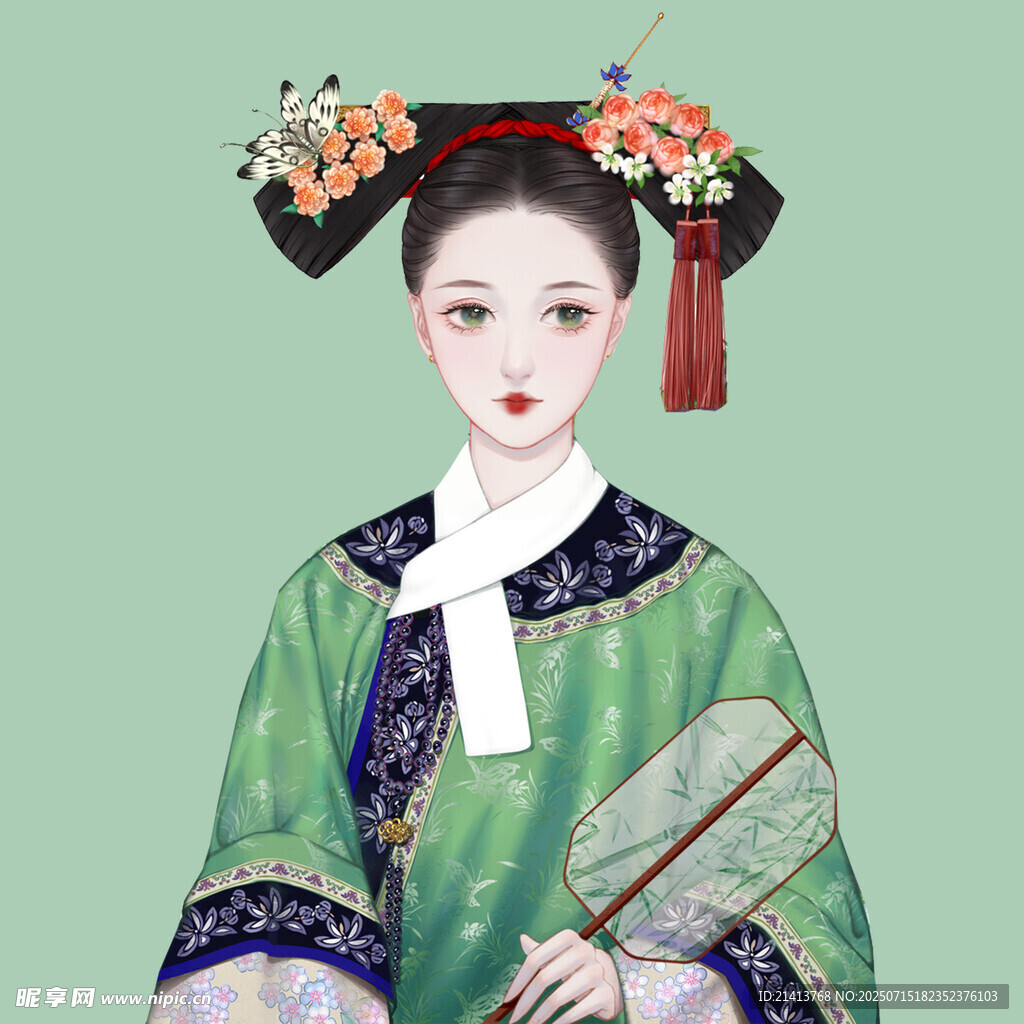 清朝旗装女子