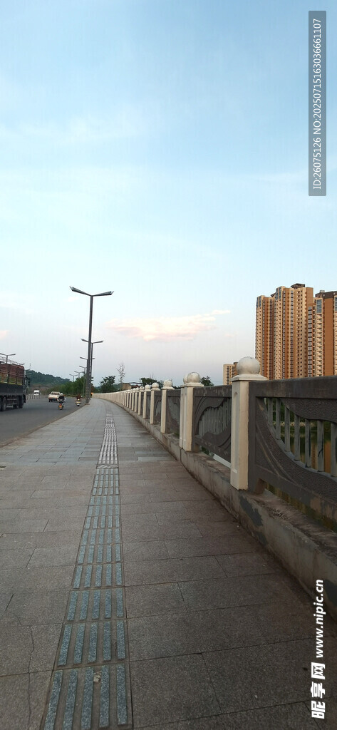 城市河畔大桥风景