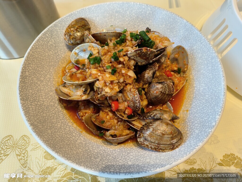美味蛤蜊菜肴