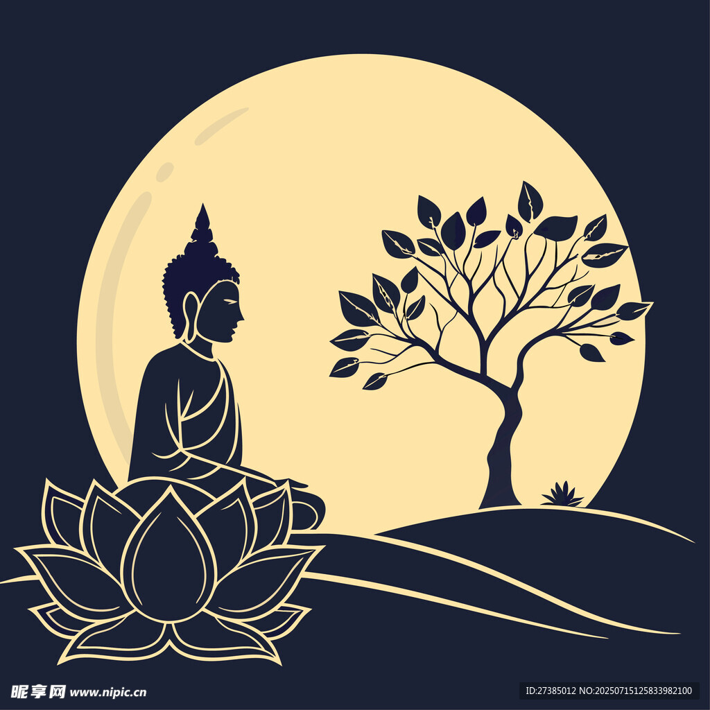 禅意插图