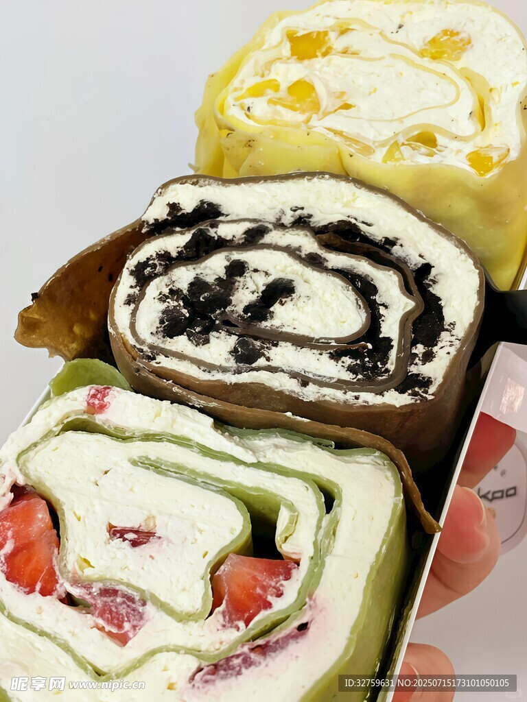 多彩美味蛋糕卷展示