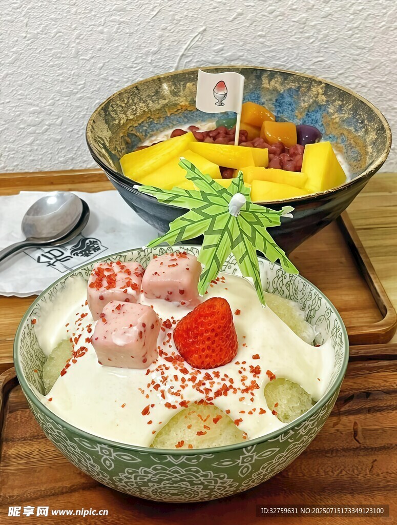 美味日式甜品组合