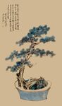 中式盆景图