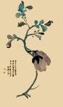 中式水墨花卉图