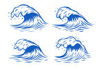 海浪图案