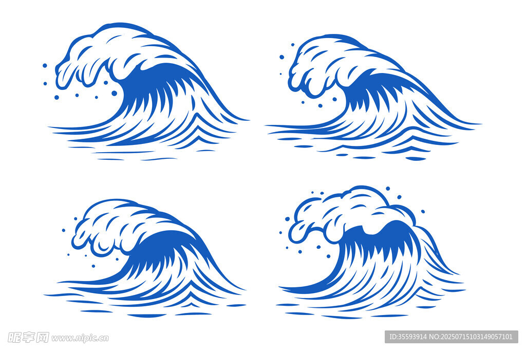 海浪图案
