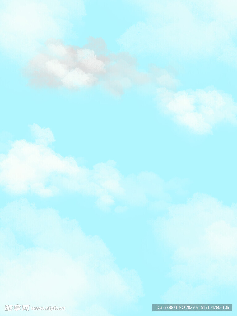 蓝天白云背景图