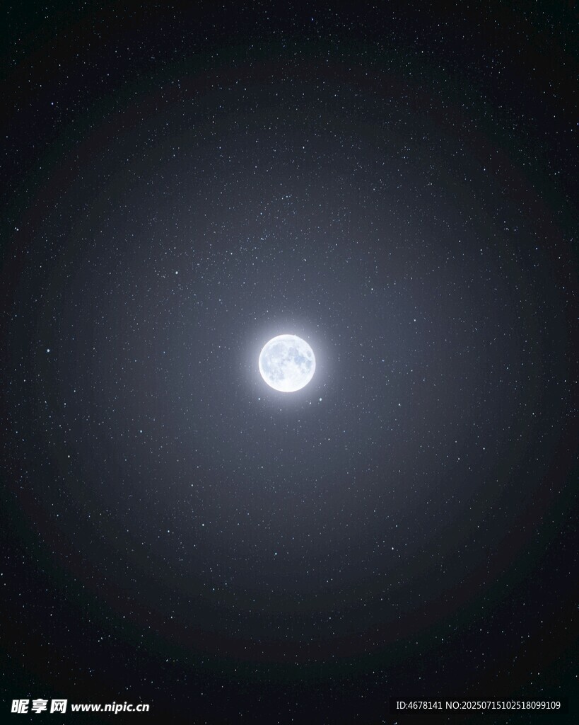 夜空中明亮的孤独星球