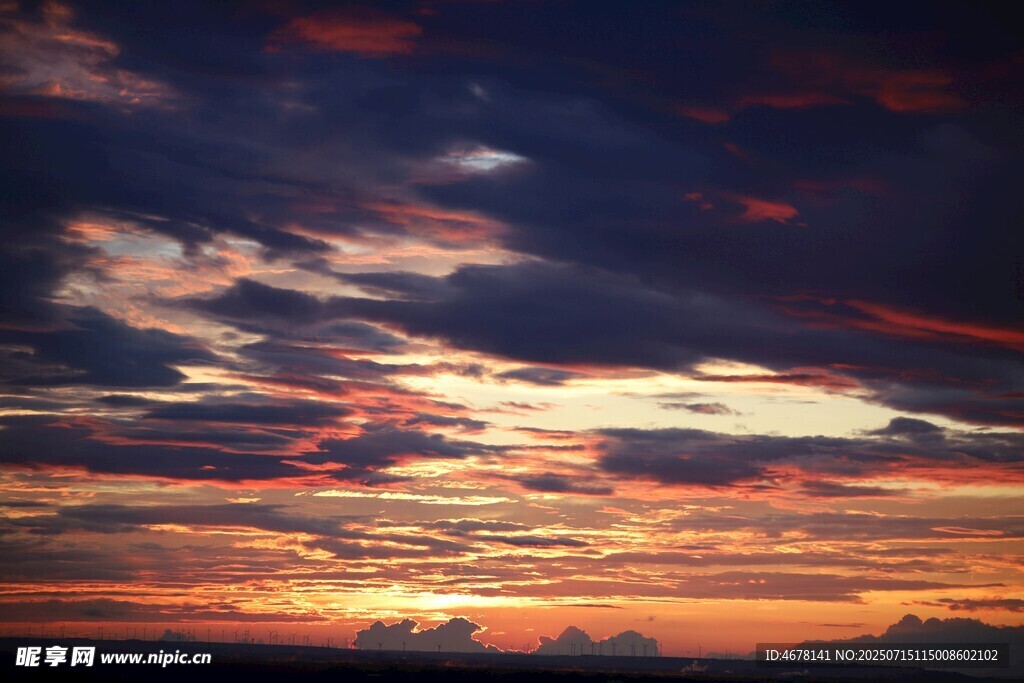 绚丽晚霞天空美景