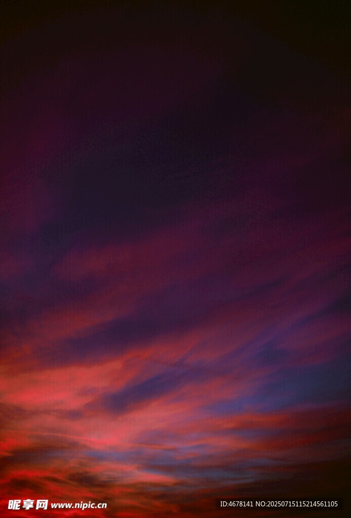 绚丽晚霞天空美景