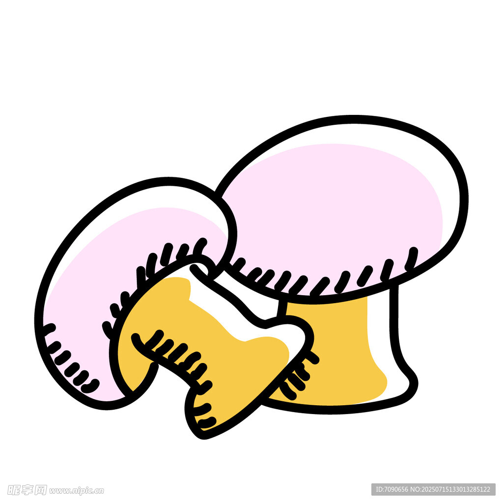 卡通蘑菇插画