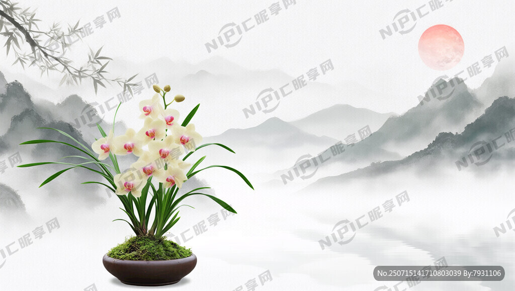 诗意、文艺、高雅、兰花、艺术