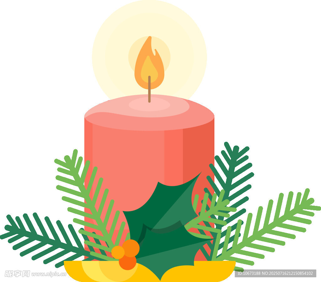 节日装饰蜡烛