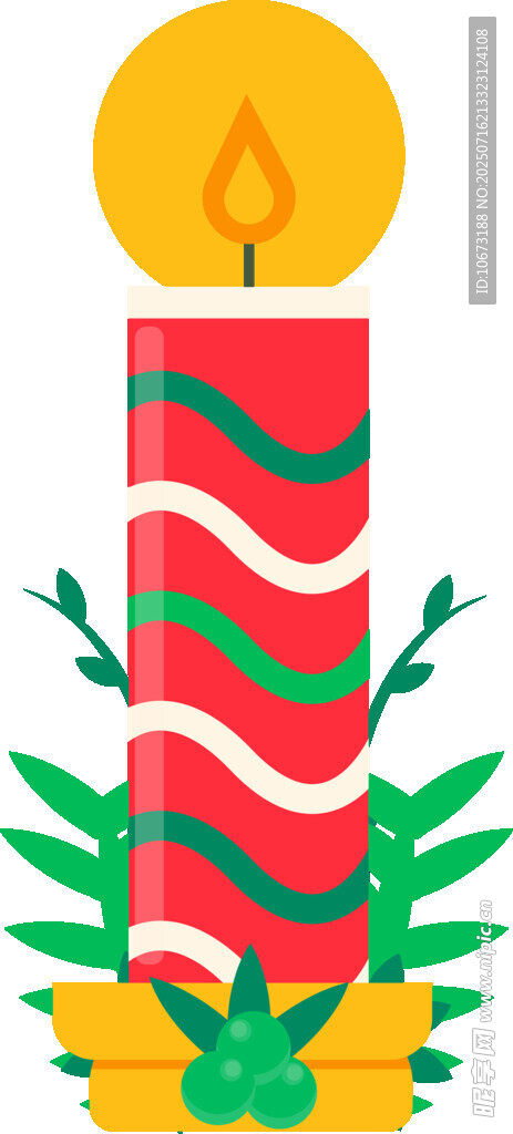 节日装饰蜡烛