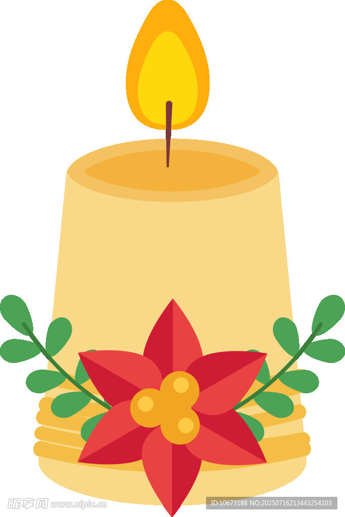 节日装饰蜡烛