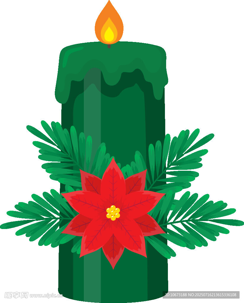 圣诞装饰蜡烛