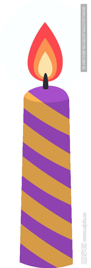 条纹蜡烛