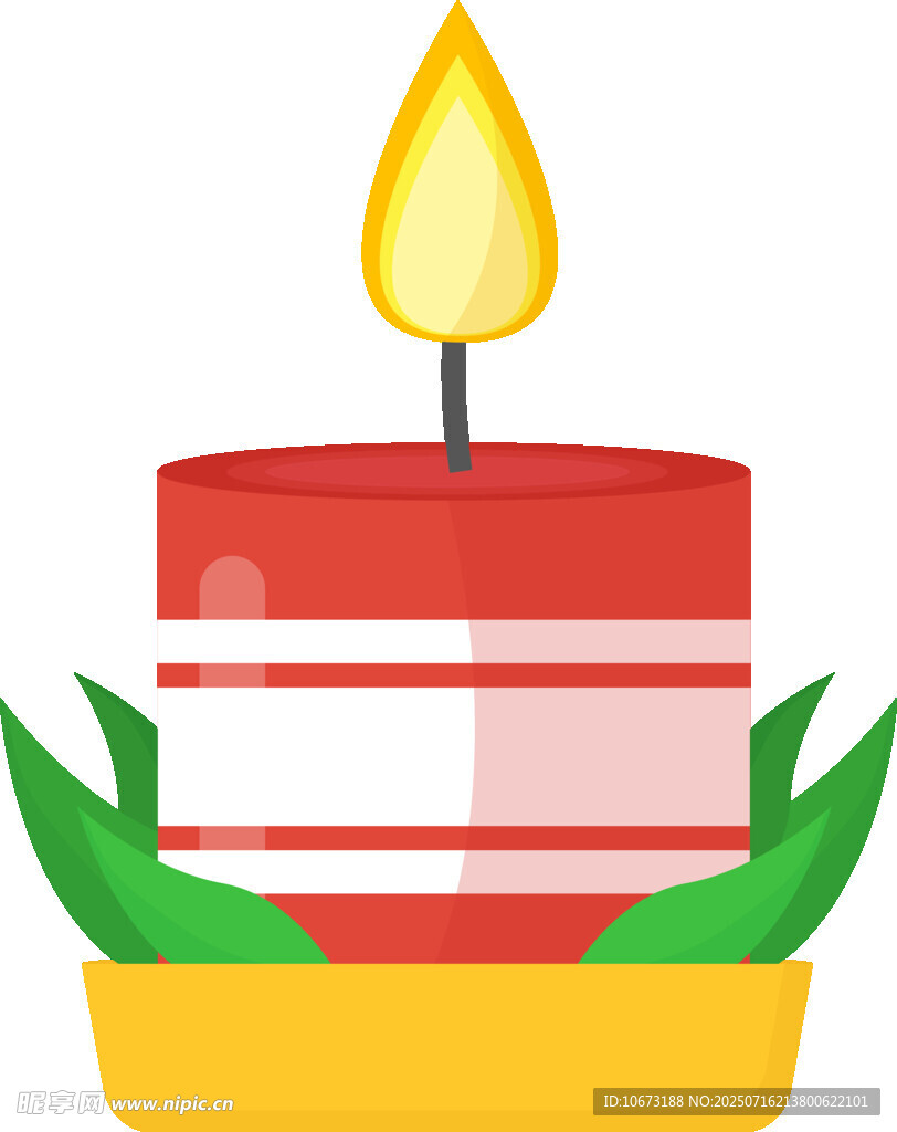 生日蛋糕插着点燃的蜡烛