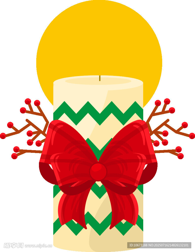 圣诞装饰蜡烛