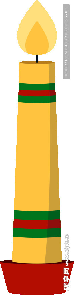 节日装饰蜡烛