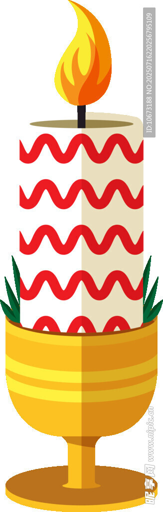 生日蜡烛装饰图案
