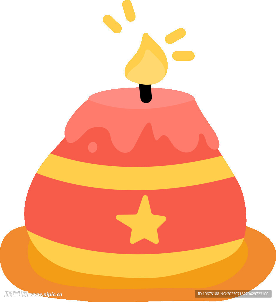 生日蛋糕插画