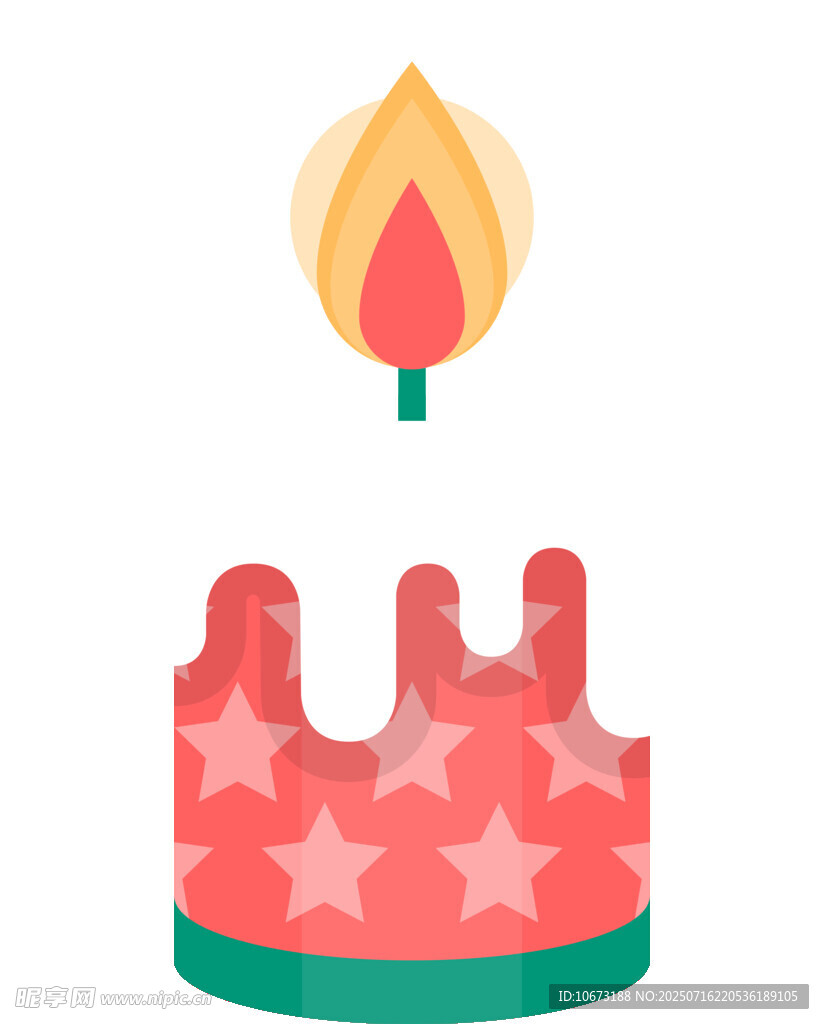 生日蜡烛蛋糕图标