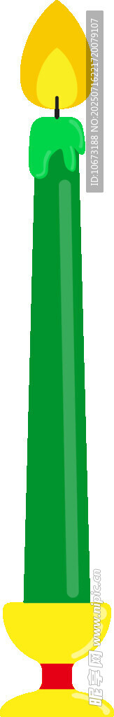 绿色蜡烛