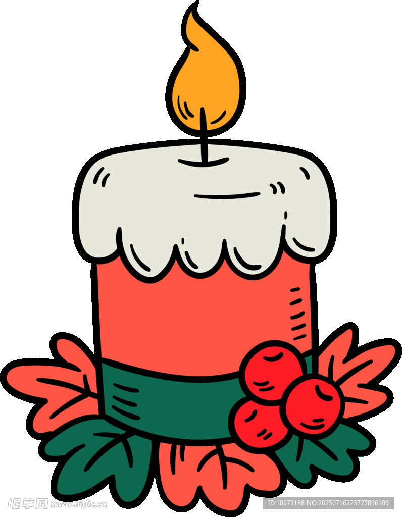 节日装饰蜡烛