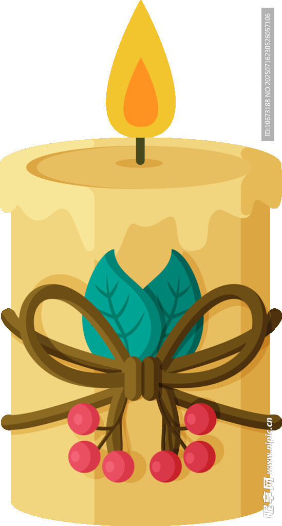节日装饰蜡烛