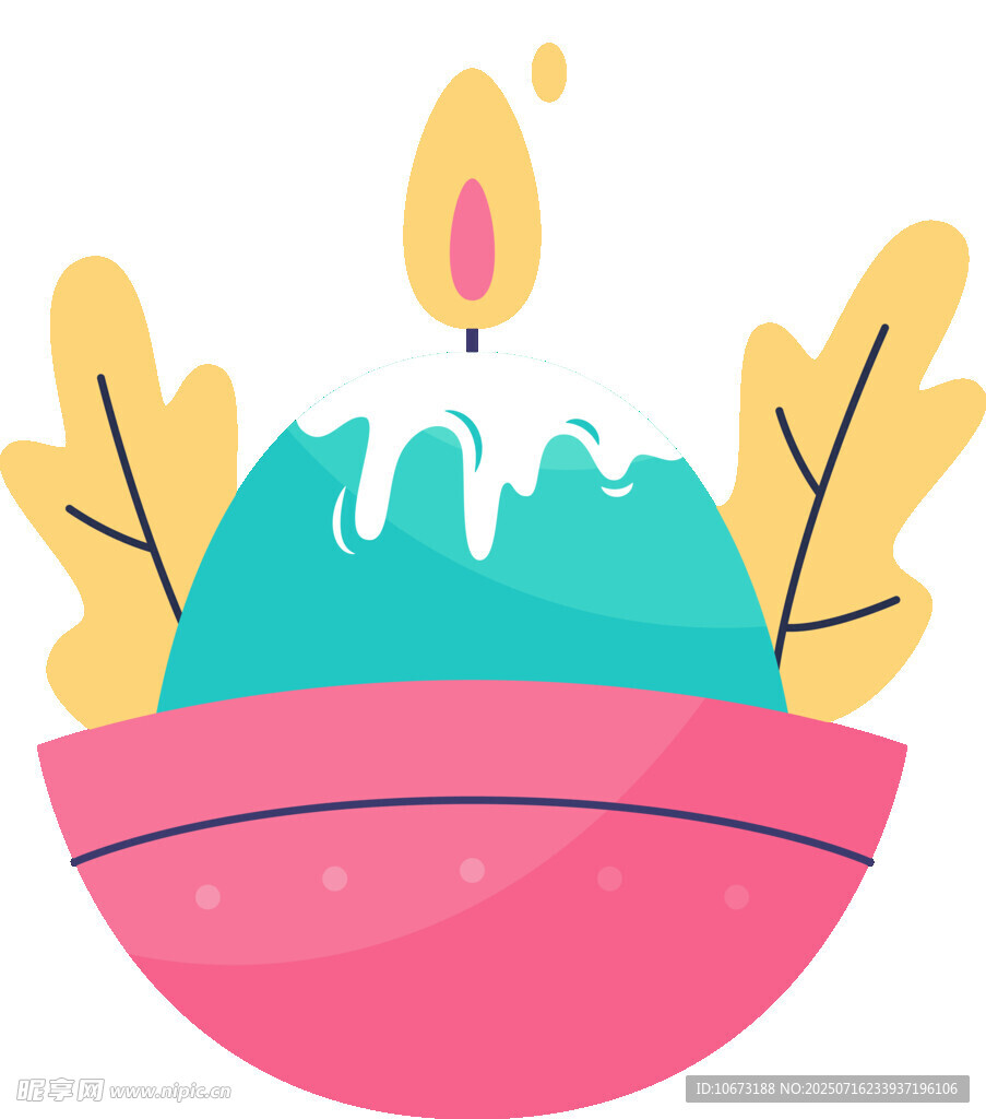 生日蛋糕插画