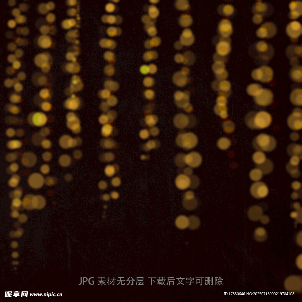 金色光斑垂坠梦幻背景图