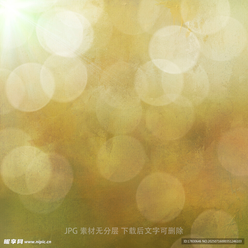金色梦幻光斑背景图