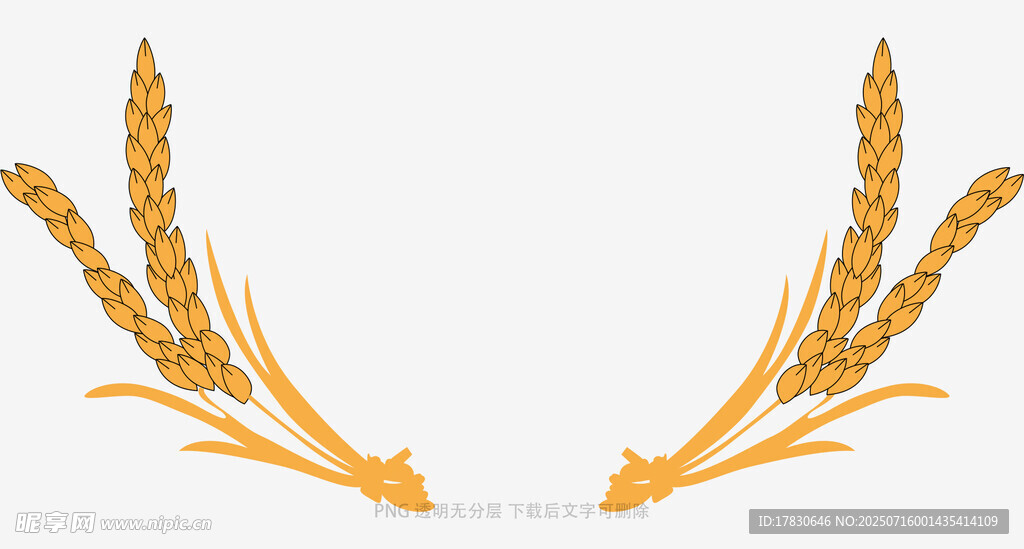 金色麦穗花环