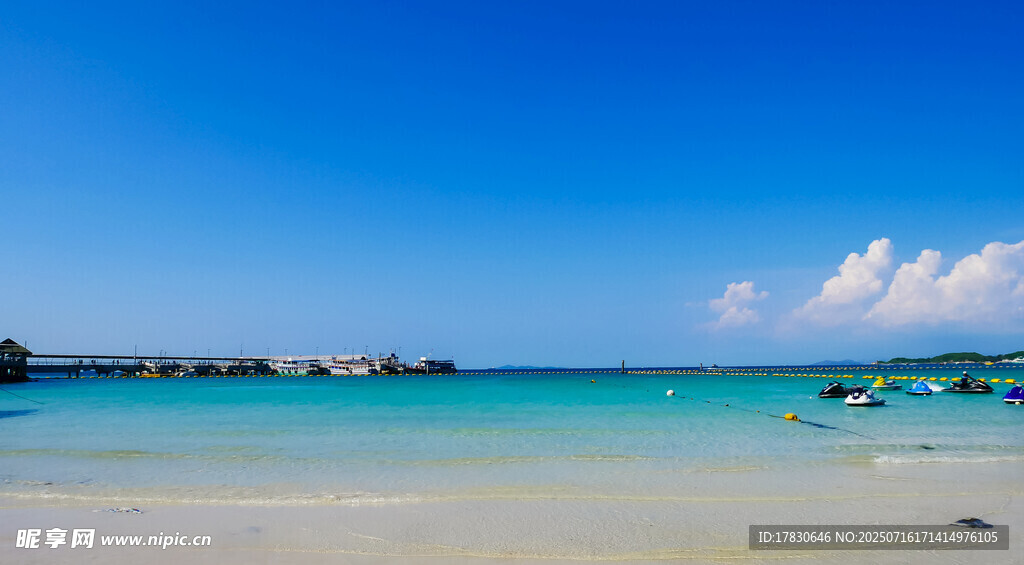 美丽海岛沙滩海景风光