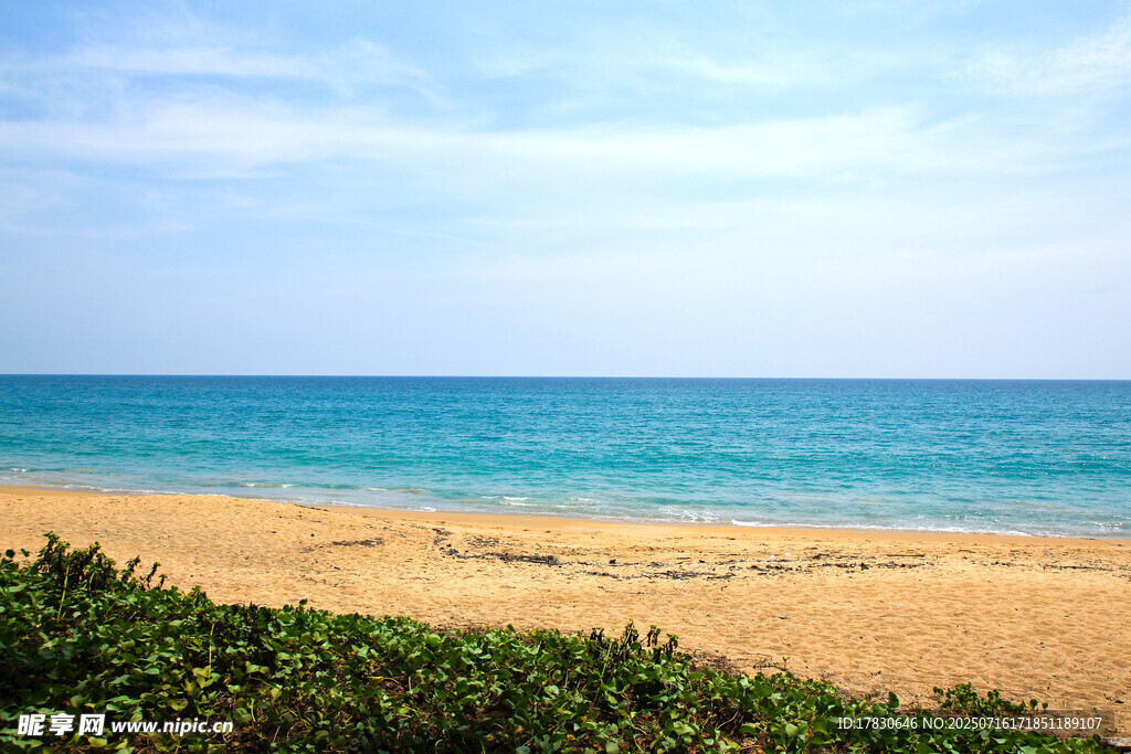 美丽海滨沙滩风景