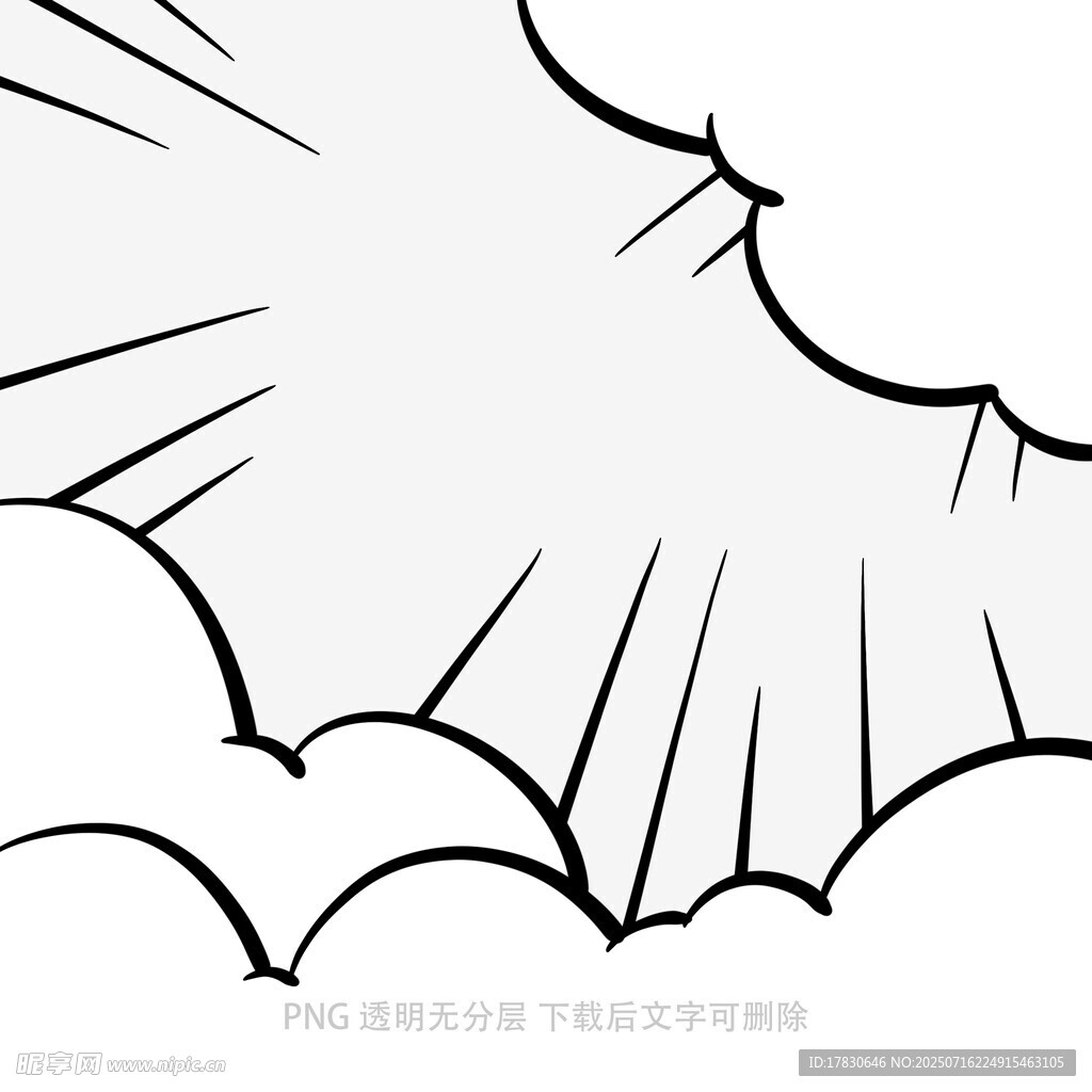 漫画风格爆炸效果图案