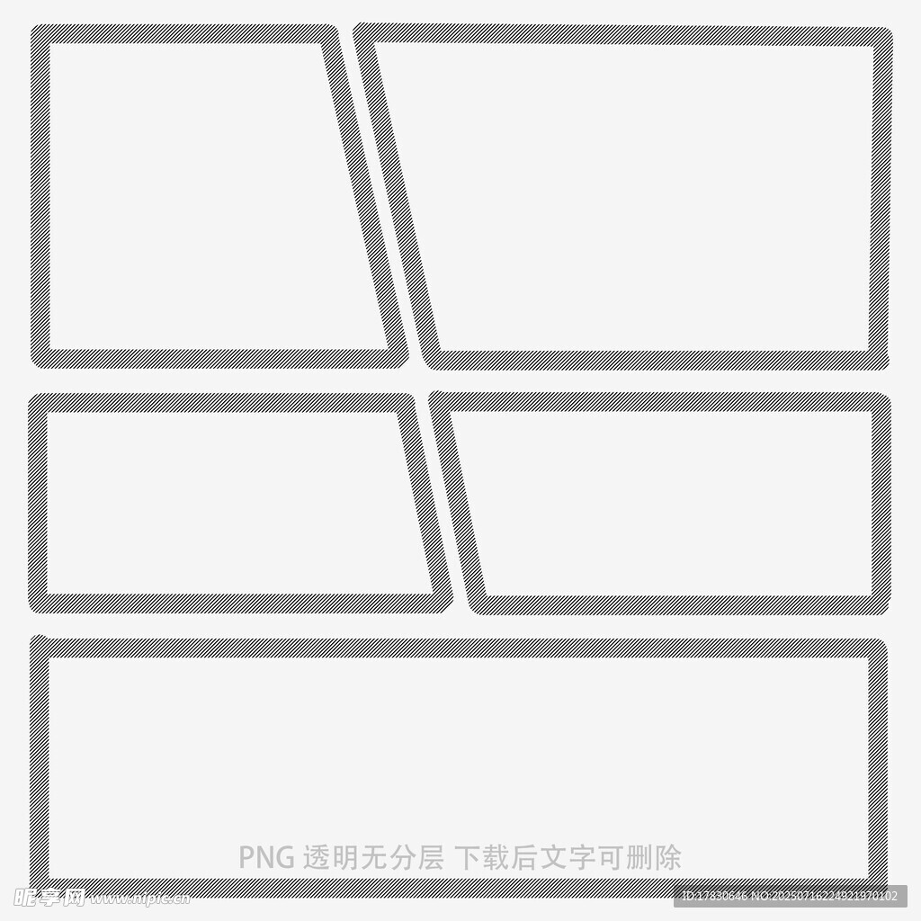 简约几何线条空白布局模板