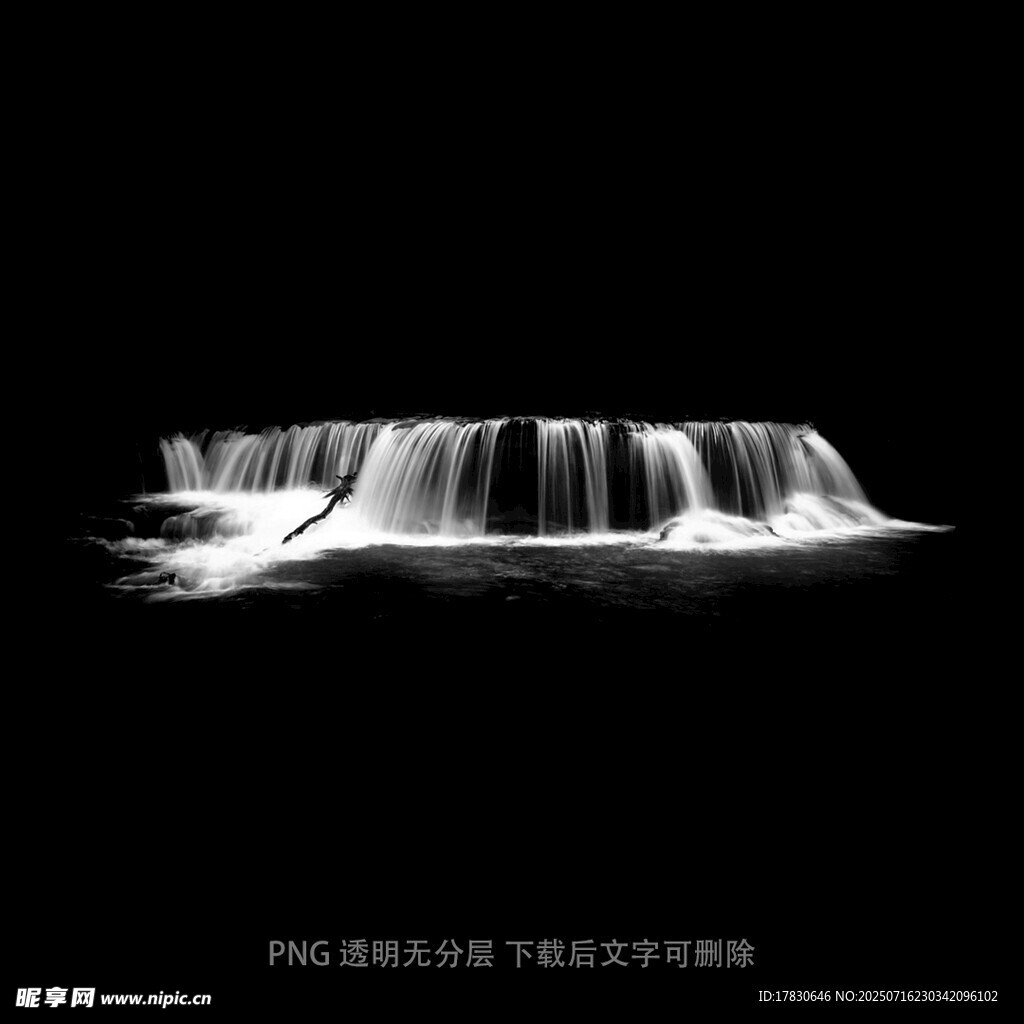 瀑布素材