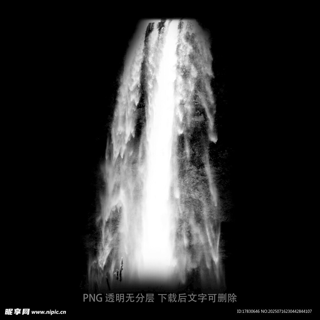 瀑布素材