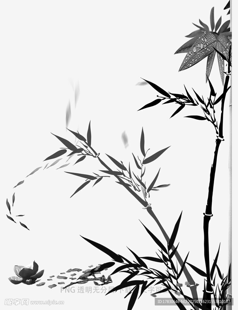 水墨竹子