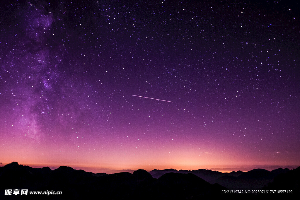 梦幻星空摄影图