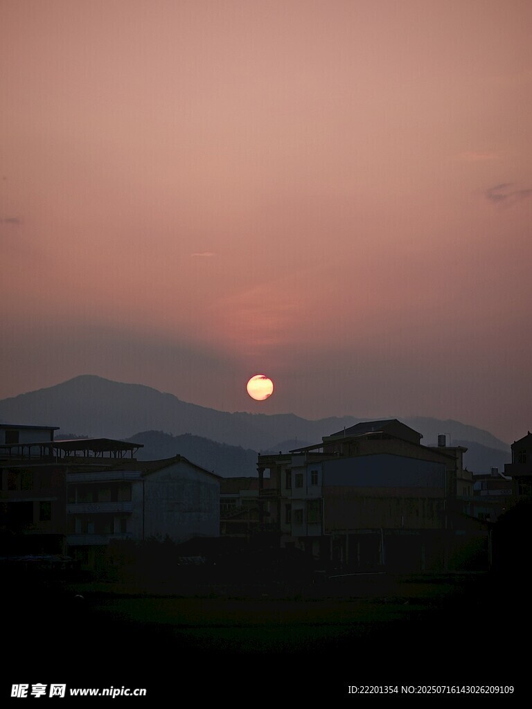 日落乡村景