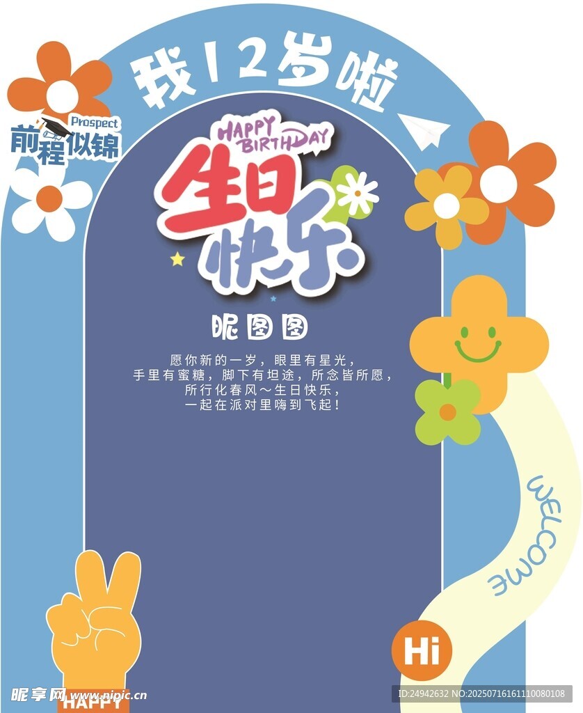 生日背景板